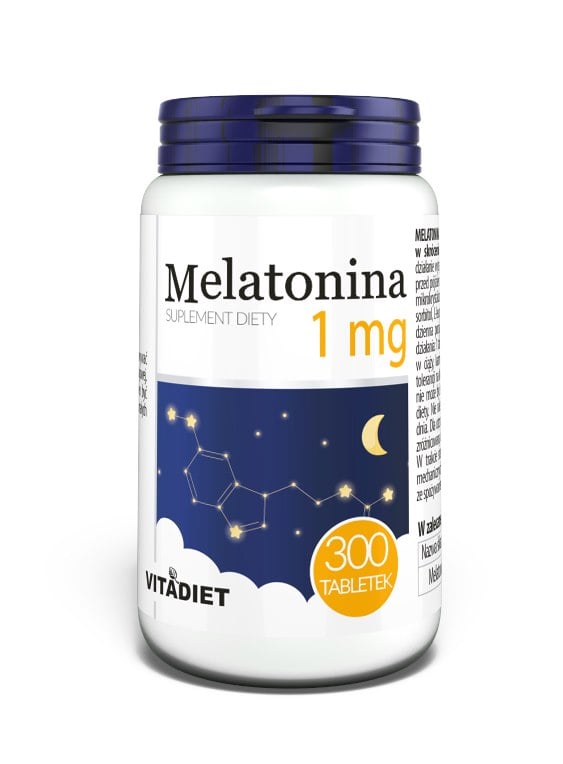 VitaDiet Melatonín 1 mg 300 tabliet