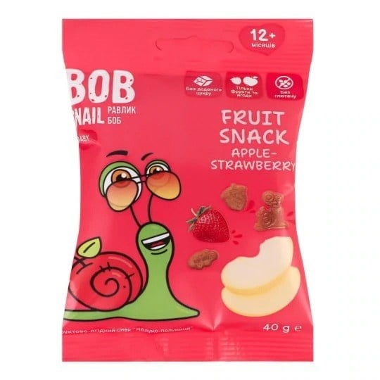 BOB SNAIL Ovocné želé cukríky bez pridaných cukrov 40 g