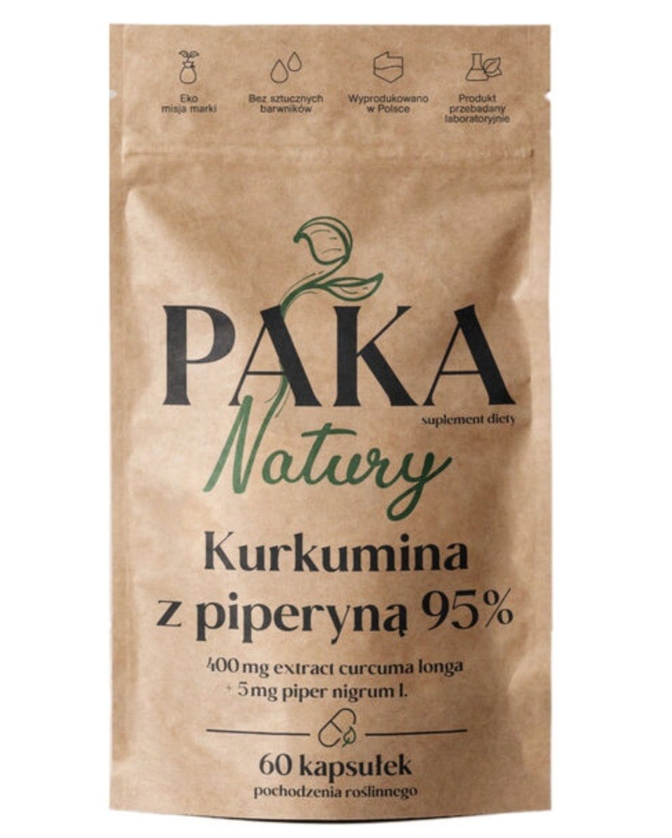 Paka Natury Kurkumín s piperínom 95 % 60 kapsúl
