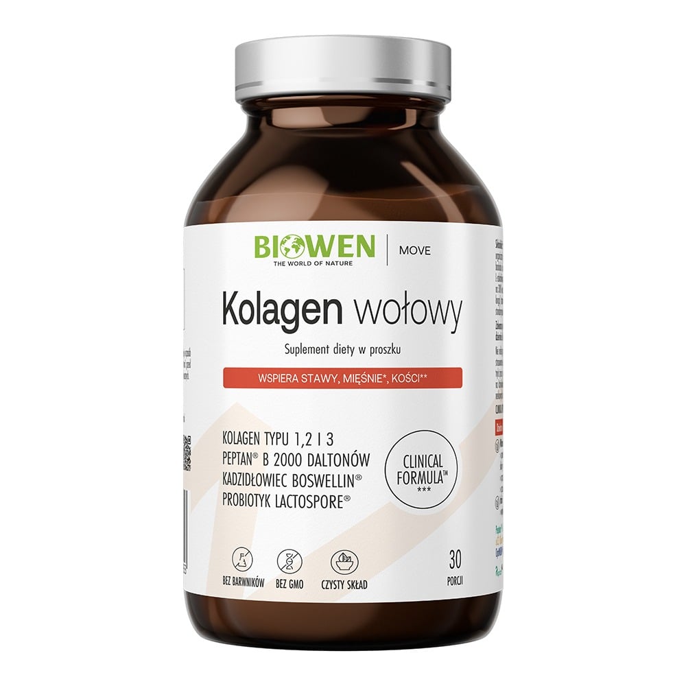 Biowen Hovädzí kolagén typu I, II, III prášok 225 g
