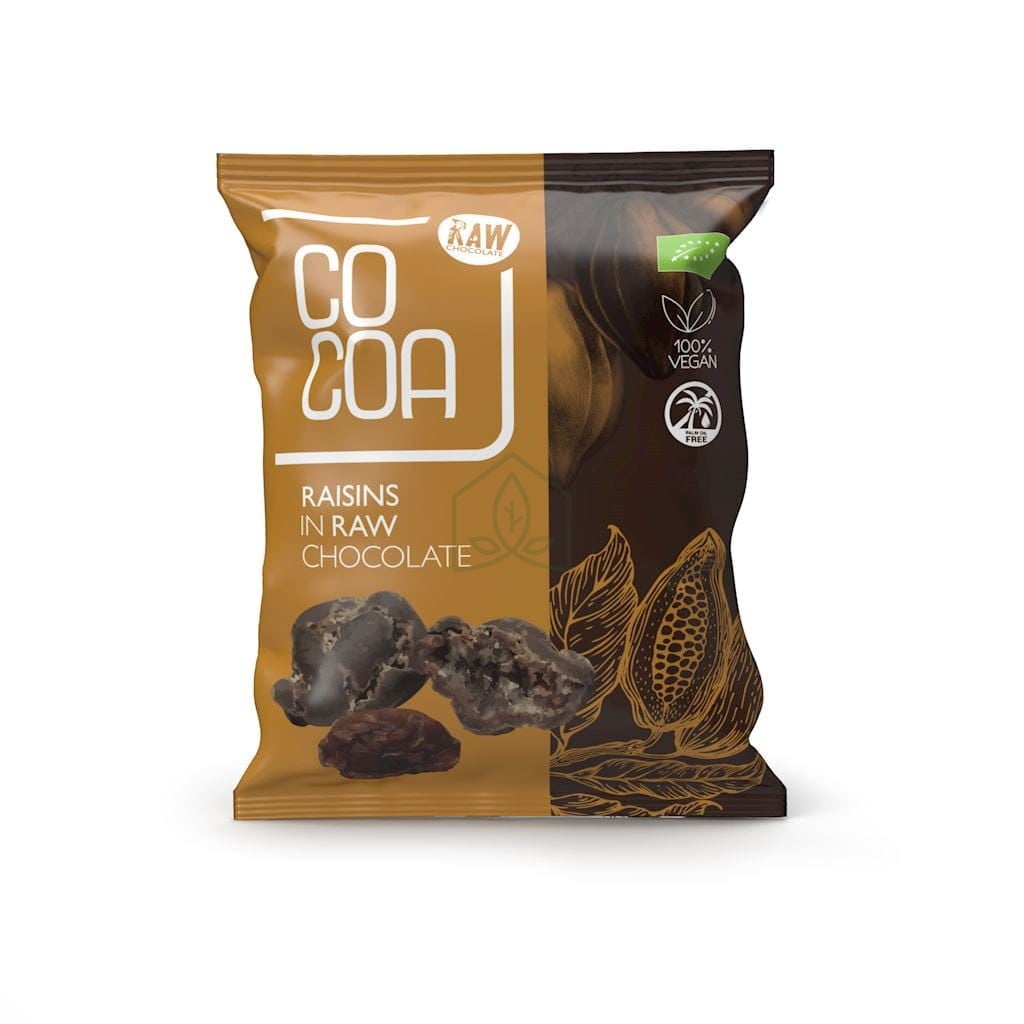 COCOA Rozinky v syrové čokoládě BIO 70 g