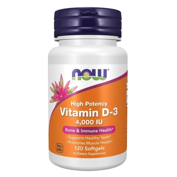 Now Foods Vitamín D3 4000 IU 120 kapsúl