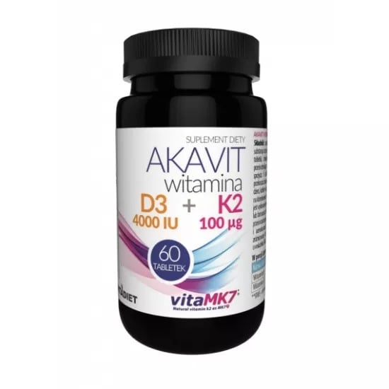VitaDiet Vitamín D3 4000 IU + K2 100 µg Pharmaquinone AKAVIT 60 tabliet