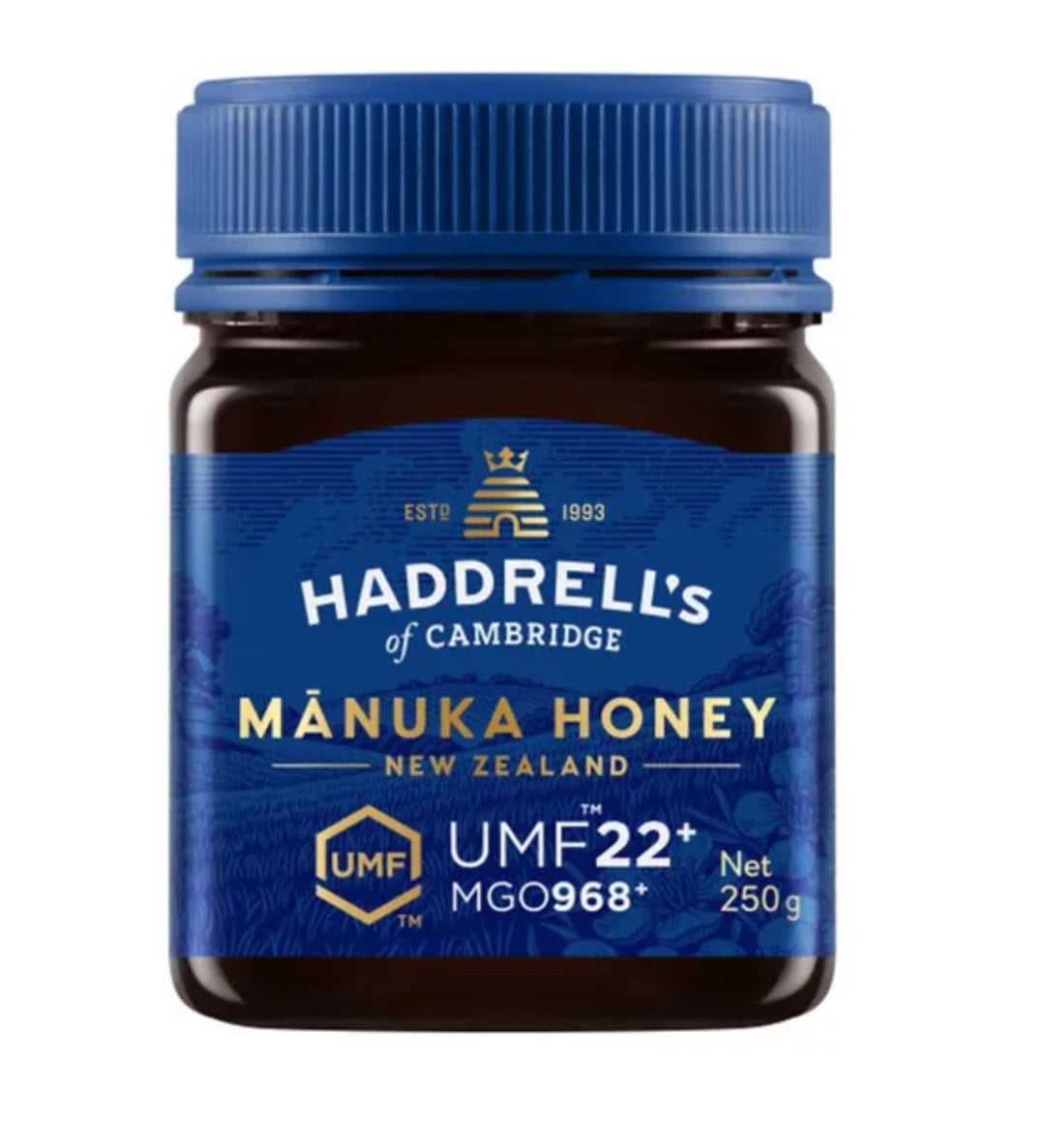 Haddrell's Manukový med UMF22+ MGO968+ 250 g