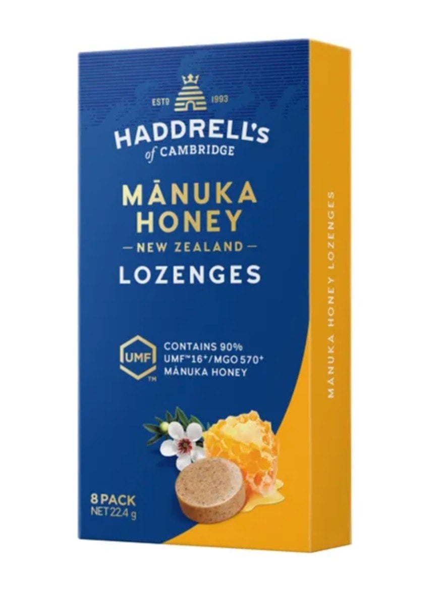 Haddrell's Original pastilky na cmúľanie s manukovým medom MGO570+ 22,4 g