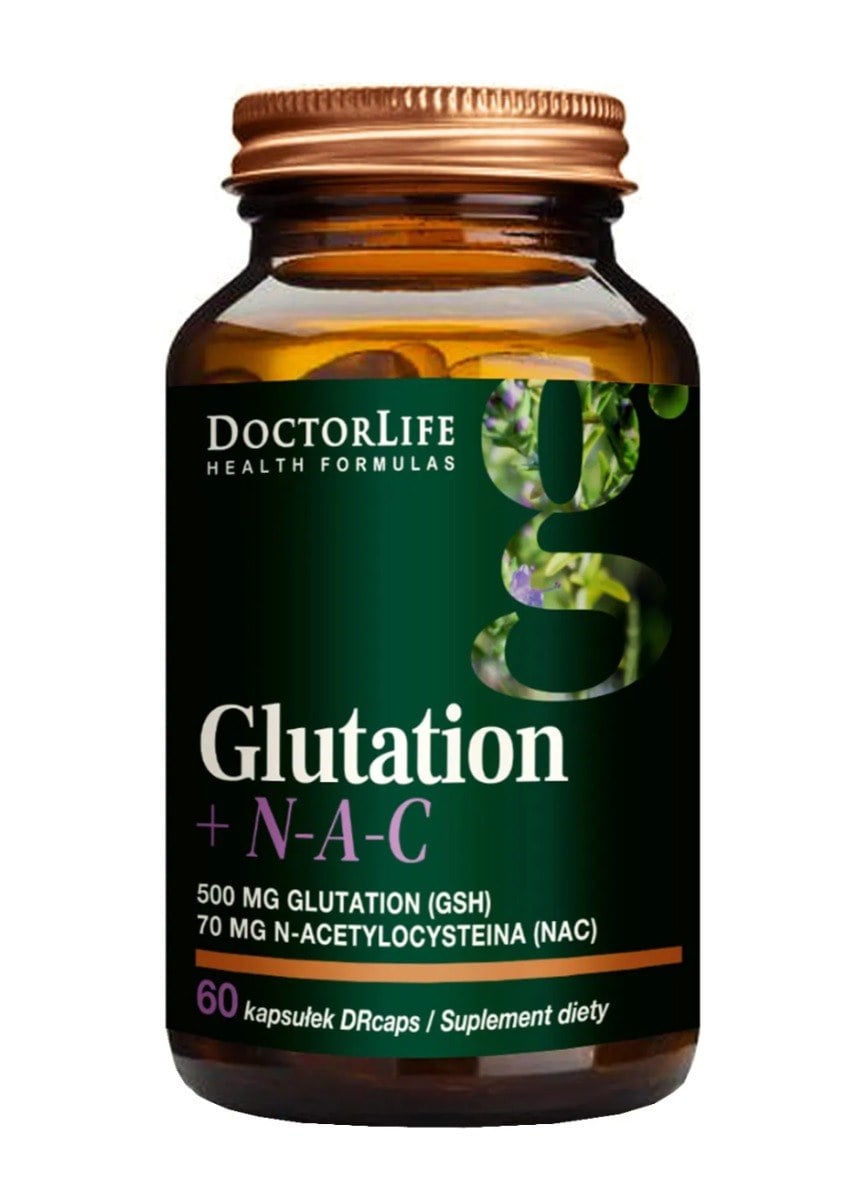 Doctor Life Glutatión 500 mg + NAC 70 mg 60 kapsúl