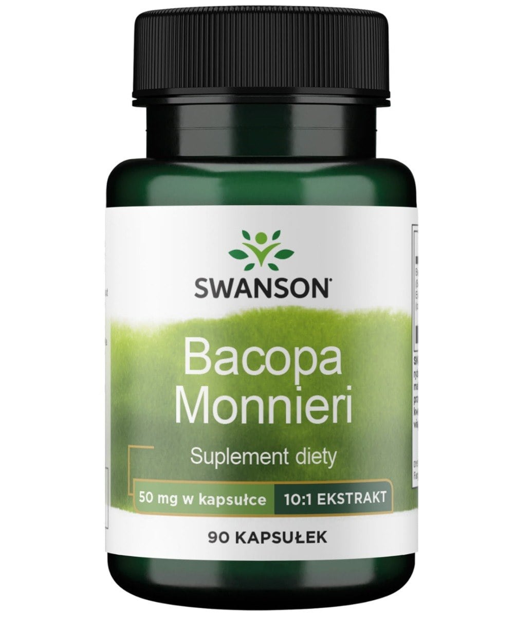 Swanson Bacopa Monnieri extrakt 10:1 90 kapsúl