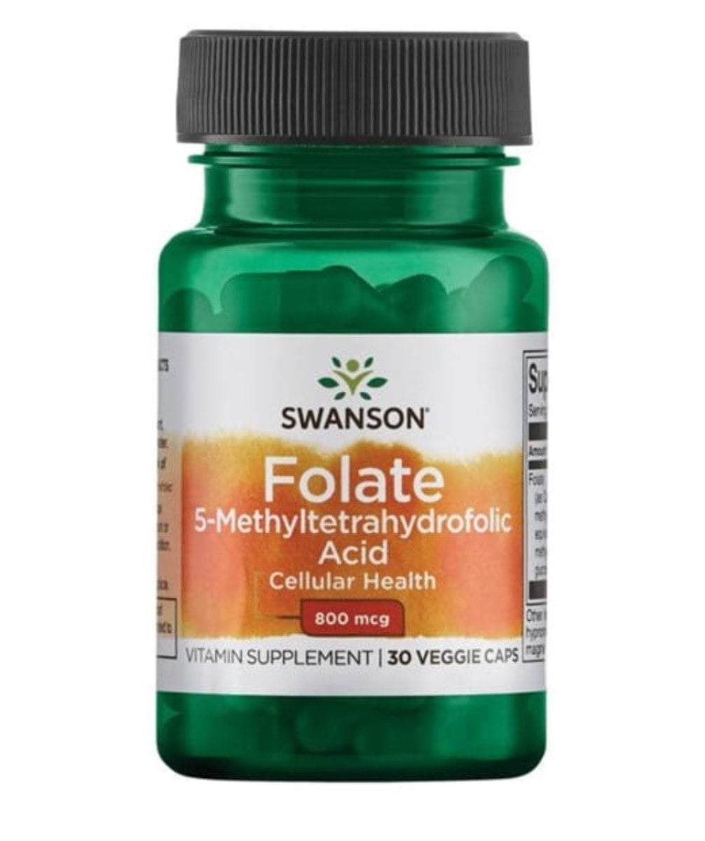 Swanson Folát Quatrefolic 800 μg 30 kapslí