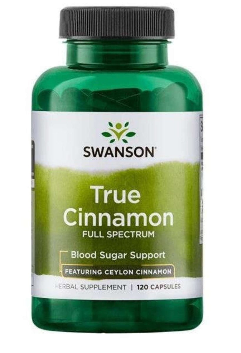 Swanson Full Spectrum True Cinnamon cejlónska škorica 300 mg 120 kapsúl