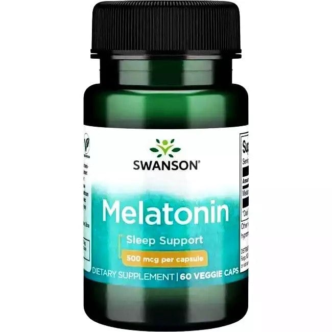 Swanson Melatonín 500 µg 60 vegánskych kapsúl
