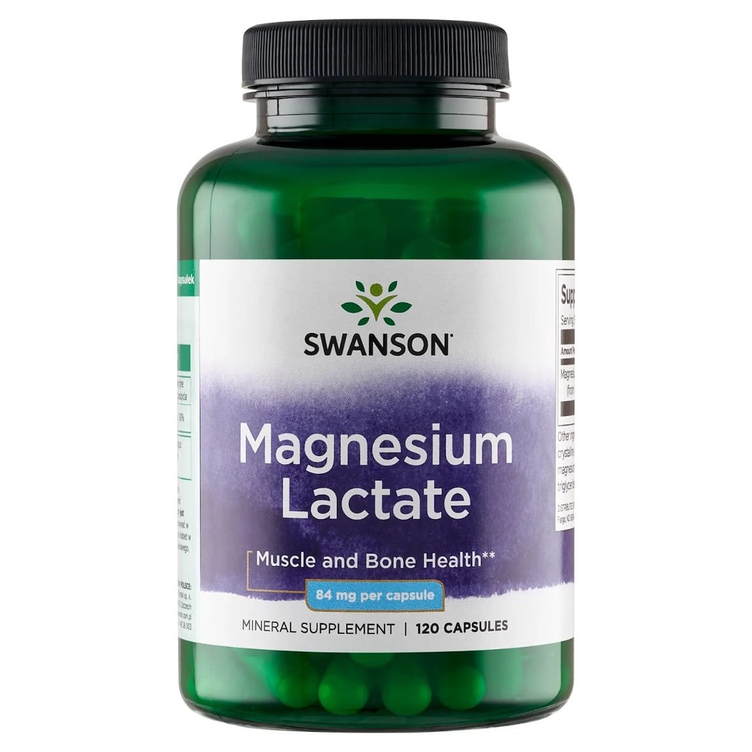 Swanson Laktát hořčíku 84 mg 120 kapslí