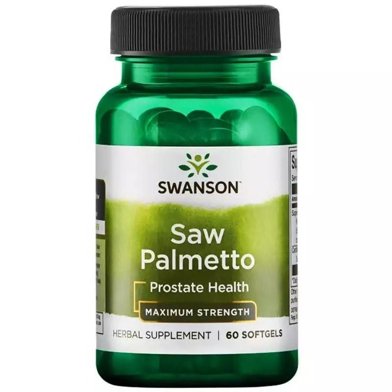 Swanson Saw Palmetto extract 320 mg 60 gelových kapslí
