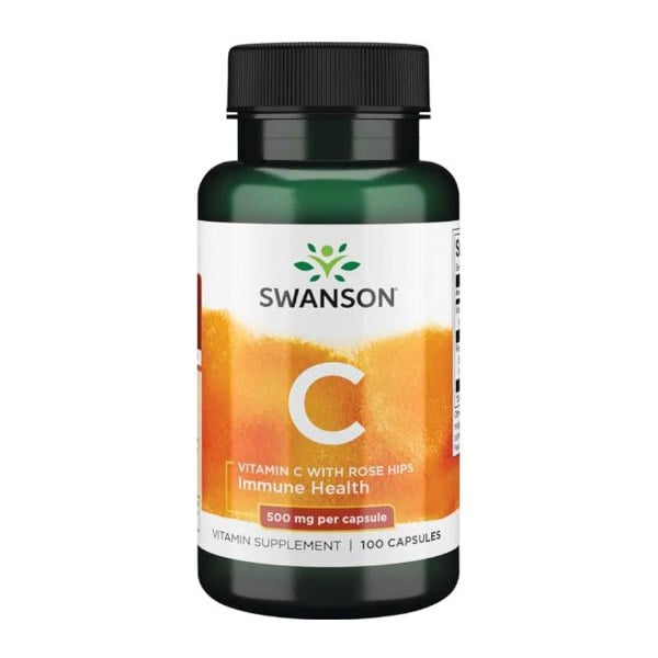 Swanson Vitamín C500 + šípky 100 kapsúl