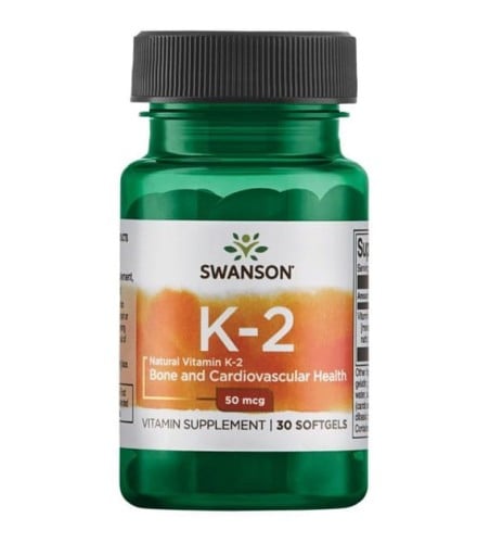 Swanson Vitamin K2 přírodní 50 µg 30 gelových kapslí