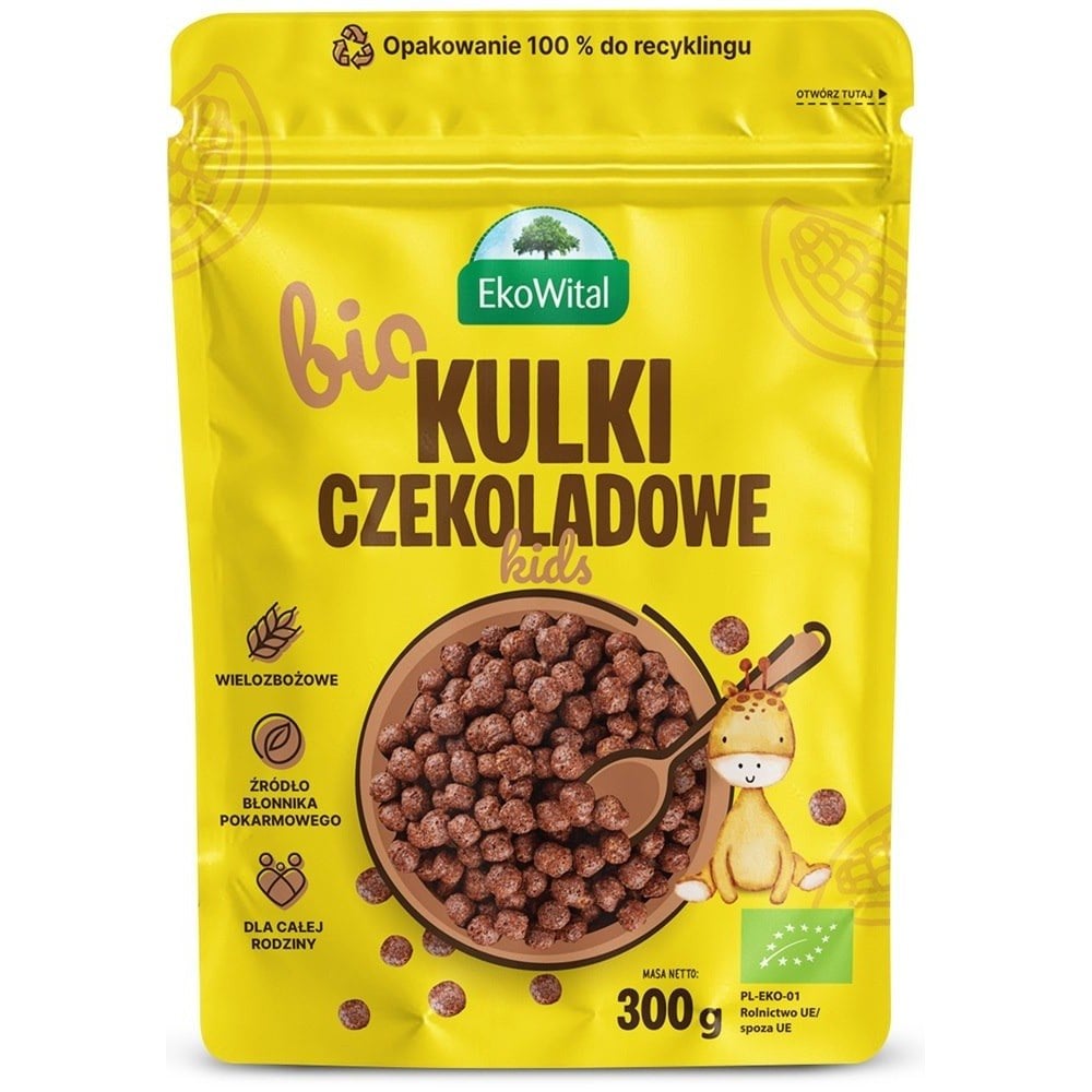 EKOWITAL Čokoládové guľky BIO 300 g