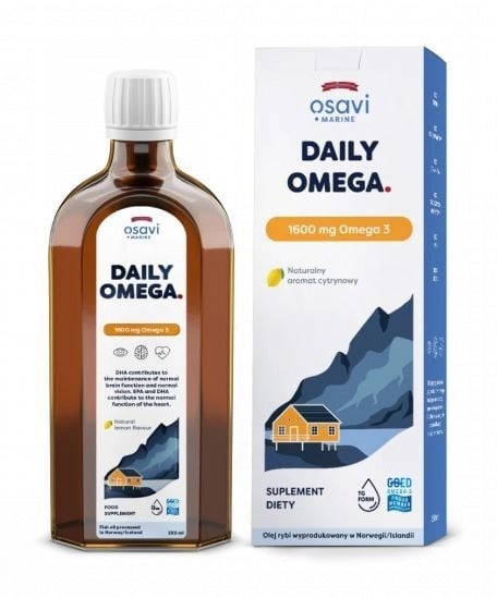 Osavi Daily Omega Marine 1600 mg Omega 3 250 ml citrónová aróma