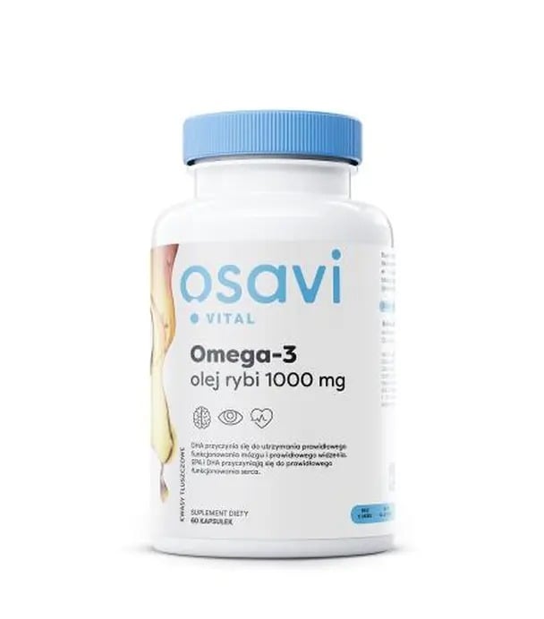 Osavi Omega-3 rybí olej Molecularly Distilled 1000 mg 60 gélových kapsúl