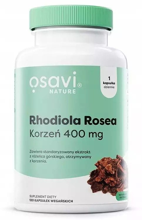 Osavi Rhodiola Rosea koreň 400 mg 120 vegánskych kapsúl
