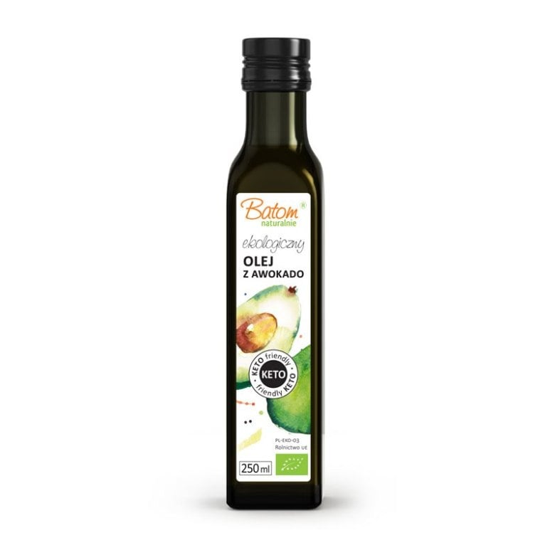 Batom Olej z dužiny avokáda lisovaný za studena KETO BIO 250 ml