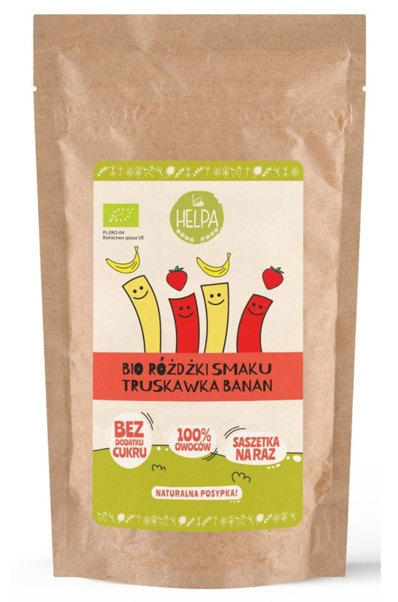 Helpa Różdżki Smaku mix jahoda-banán lyofilizované ovocie (10x2 g) 20 g
