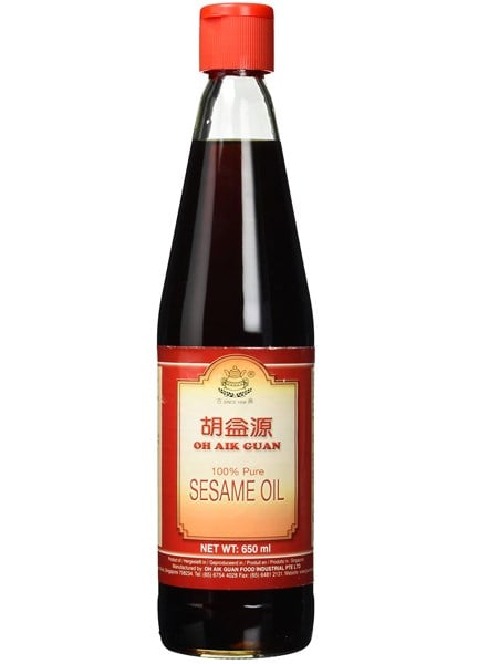 Oh Aik Guan Sezamový olej v lahvi 650 ml