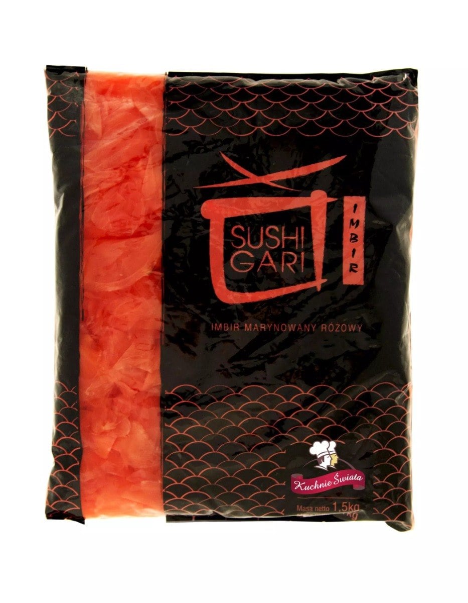Kuchnie Świata Nakladaný ružový zázvor Sushi 1 kg netto 1,5 kg