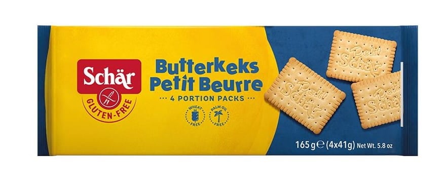 Schar Maslové sušienky Butterkeks Petit beurre 4 × 41 g (165 g)