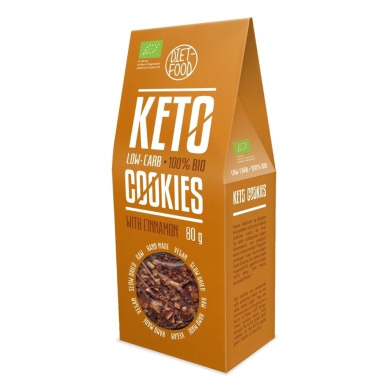 Diet Food Bio Keto sušienky so škoricou 80 g