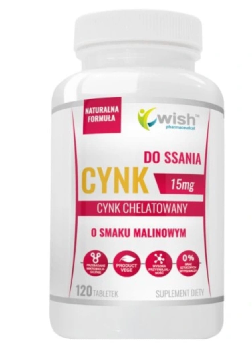 Wish Zinok 15 mg 120 tabliet na cmúľanie