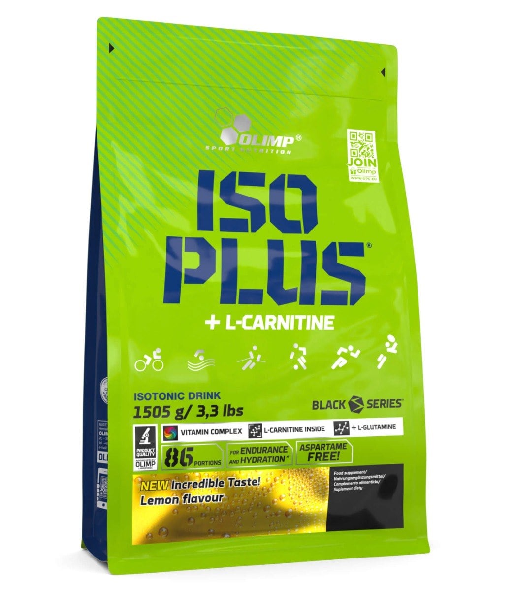 Olimp Iso Plus izotonický nápoj 1505 g s citronovou příchutí