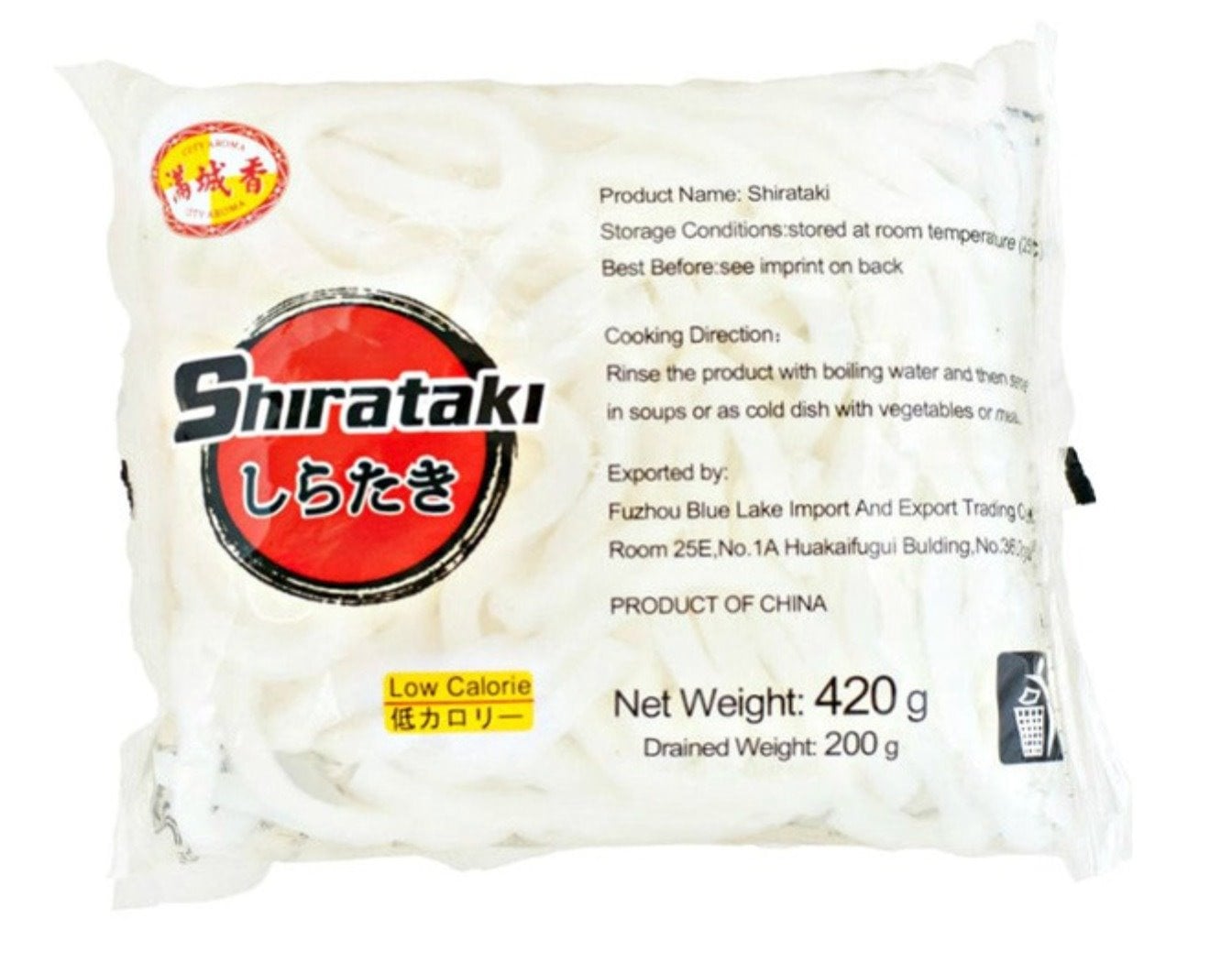 City Aroma Rezance Shirataki Konjac Udon 200 g