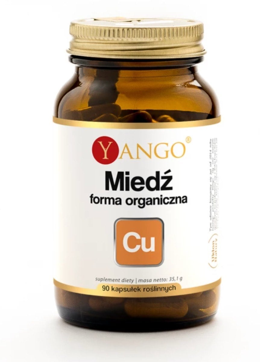 Yango Meď v organickej forme 90 kapsúl