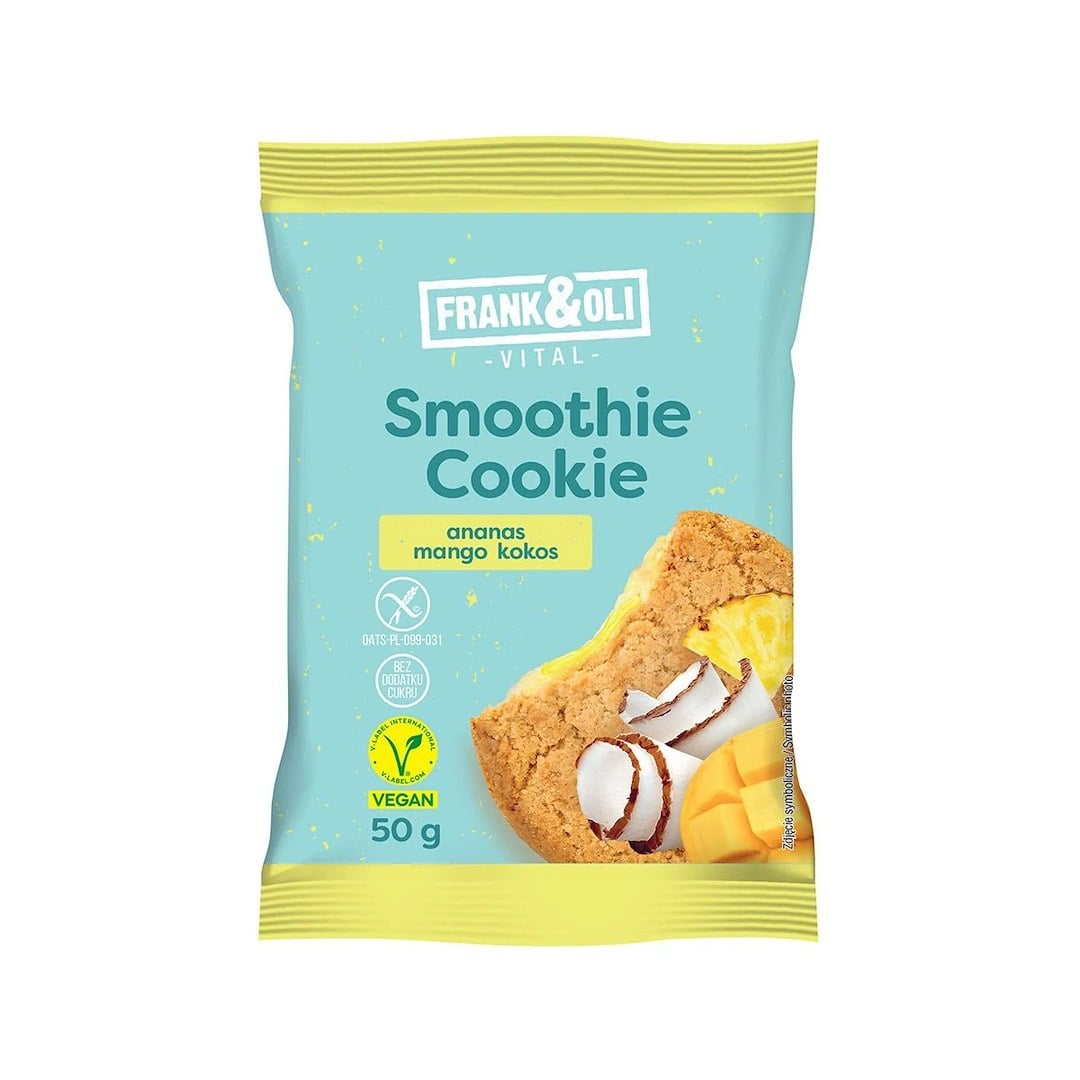 Frank&Oli Smoothie Cookie ananás, mango, kokos 50 g