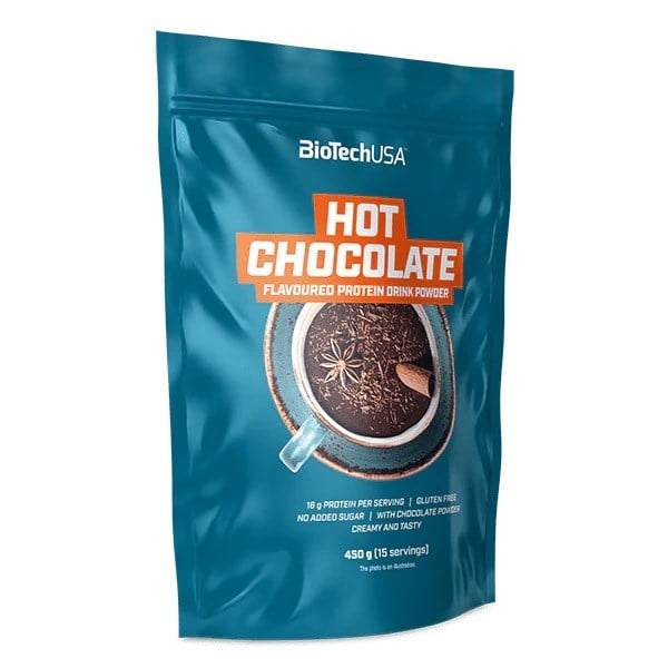 BioTech USA Hot Chocolate proteínový nápoj v prášku 450 g