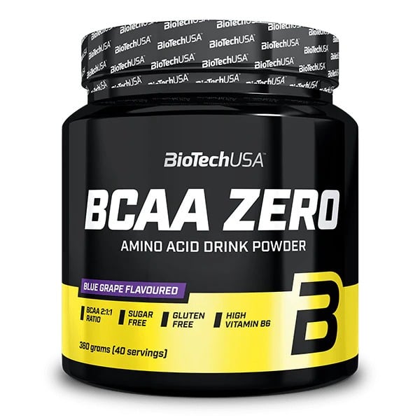 BioTech USA BCAA ZERO 360 g s príchuťou modrého hrozna