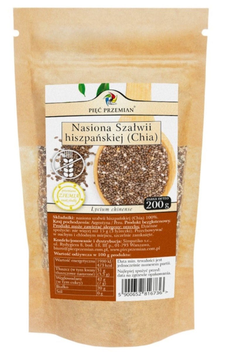 Pięć Przemian Chia semínka šalvěje hispánské 200 g