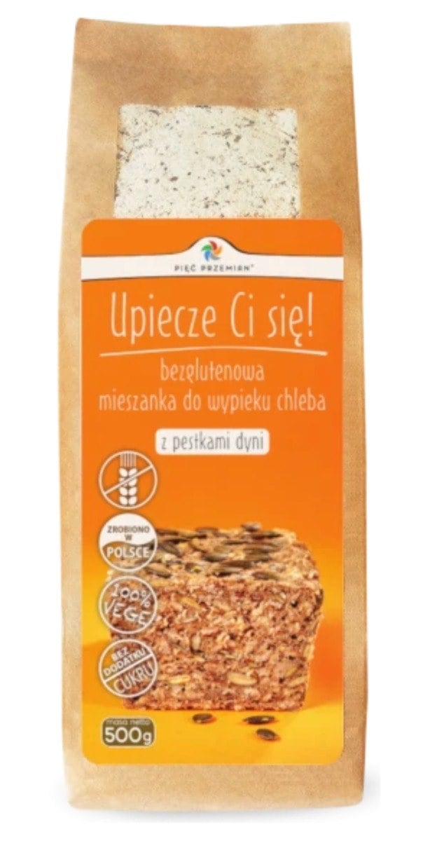 Pięć Przemian Zmes na bezlepkový chlieb s tekvicovými semienkami 500 g