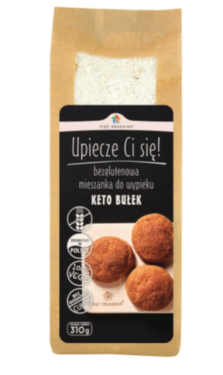 Pięć Przemian Zmes na pečenie 9 KETO bezlepkových žemlí 310 g