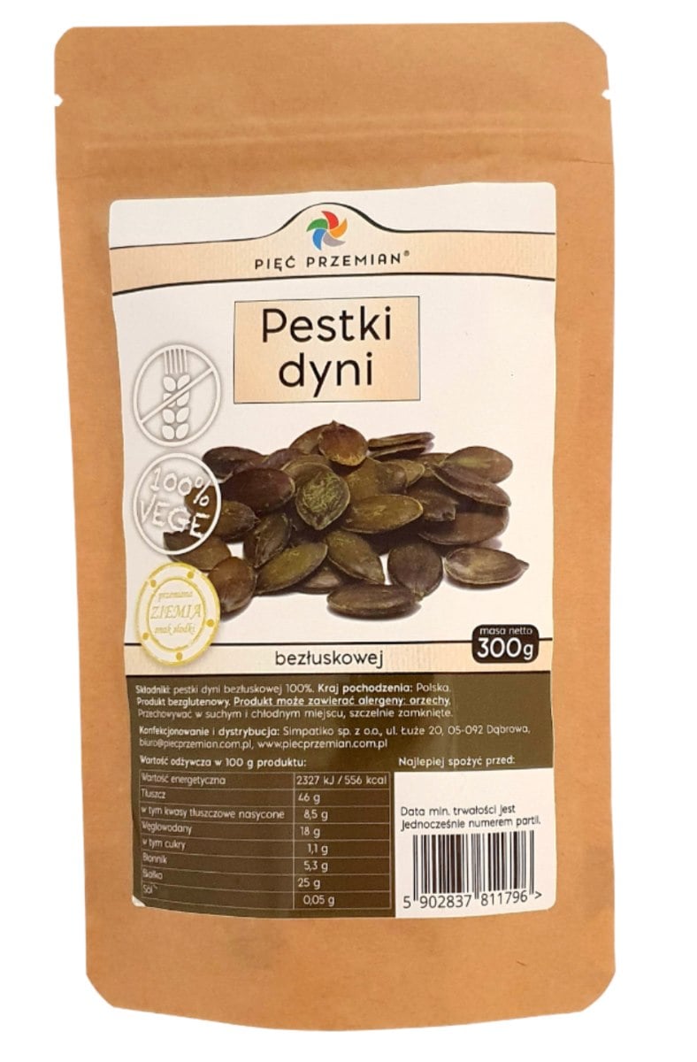 Pięć Przemian Dýňová semínka bez slupky 300 g