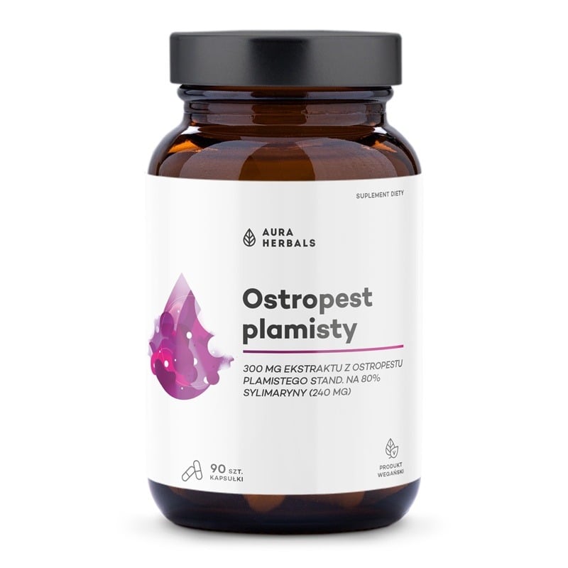 Aura Herbals Pestrec mariánsky 80 % silymarínu 90 kapsúl