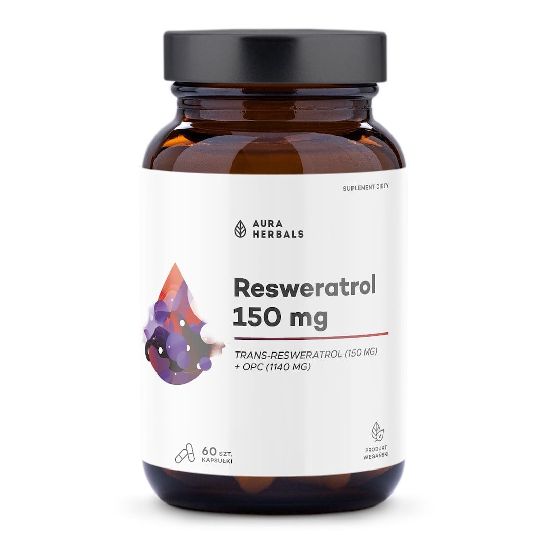 Aura Herbals Resveratrol 150 mg 60 kapslí