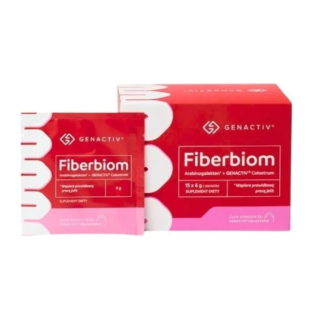 Genactiv Fiberbiom Arabinogalaktán + Colostrum vrecká 15 x 6 g