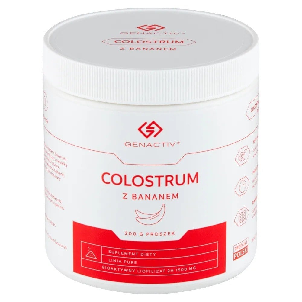 Genactiv Colostrum s banánom prášok 200 g