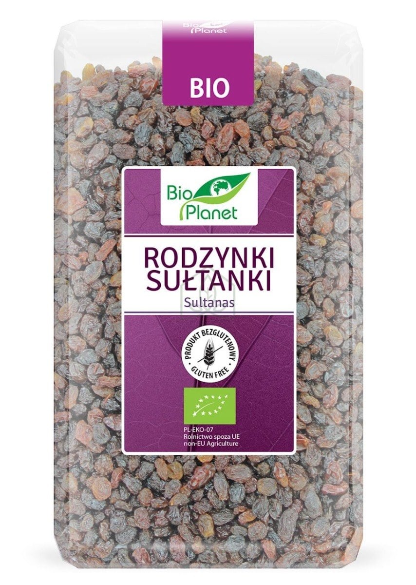 Bio Planet Hrozienka sultánky bezlepkové BIO 1 kg