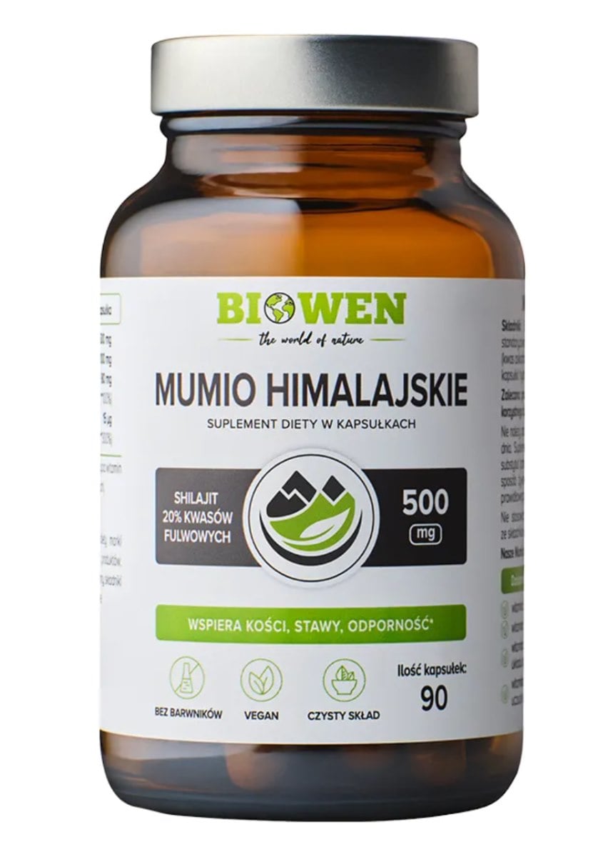 Biowen Himalájske mumio Shilajit 586 mg 90 kapsúl