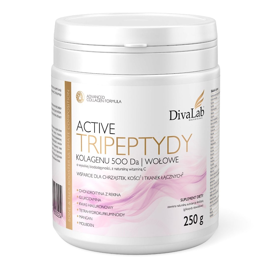 DivaLab Active Kolagén Tripeptidy hovädzie 500 Da chondroitín glukozamín 250 g