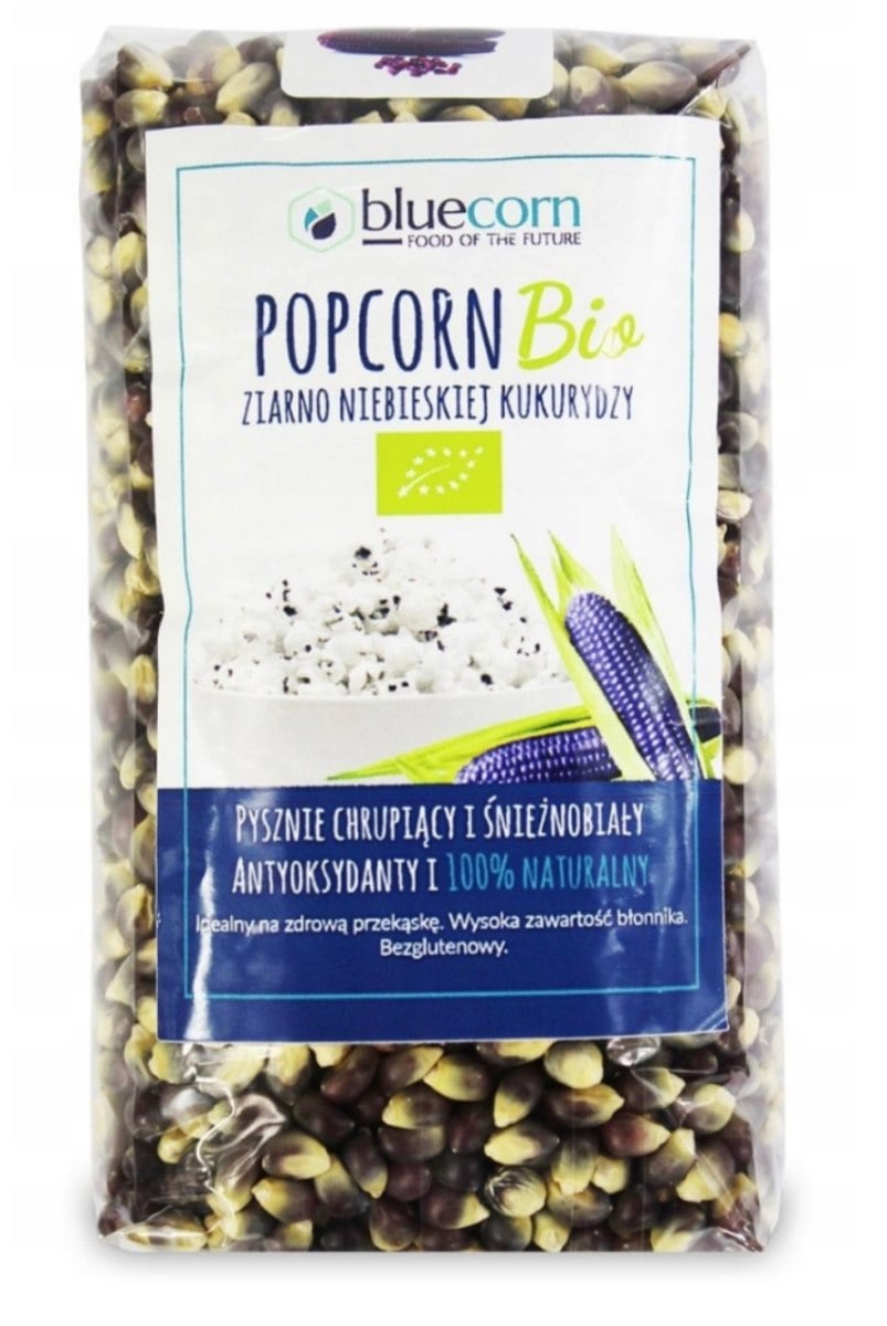 Bluecorn Popcorn (zrno modrej kukurice) bezlepkový BIO 350 g