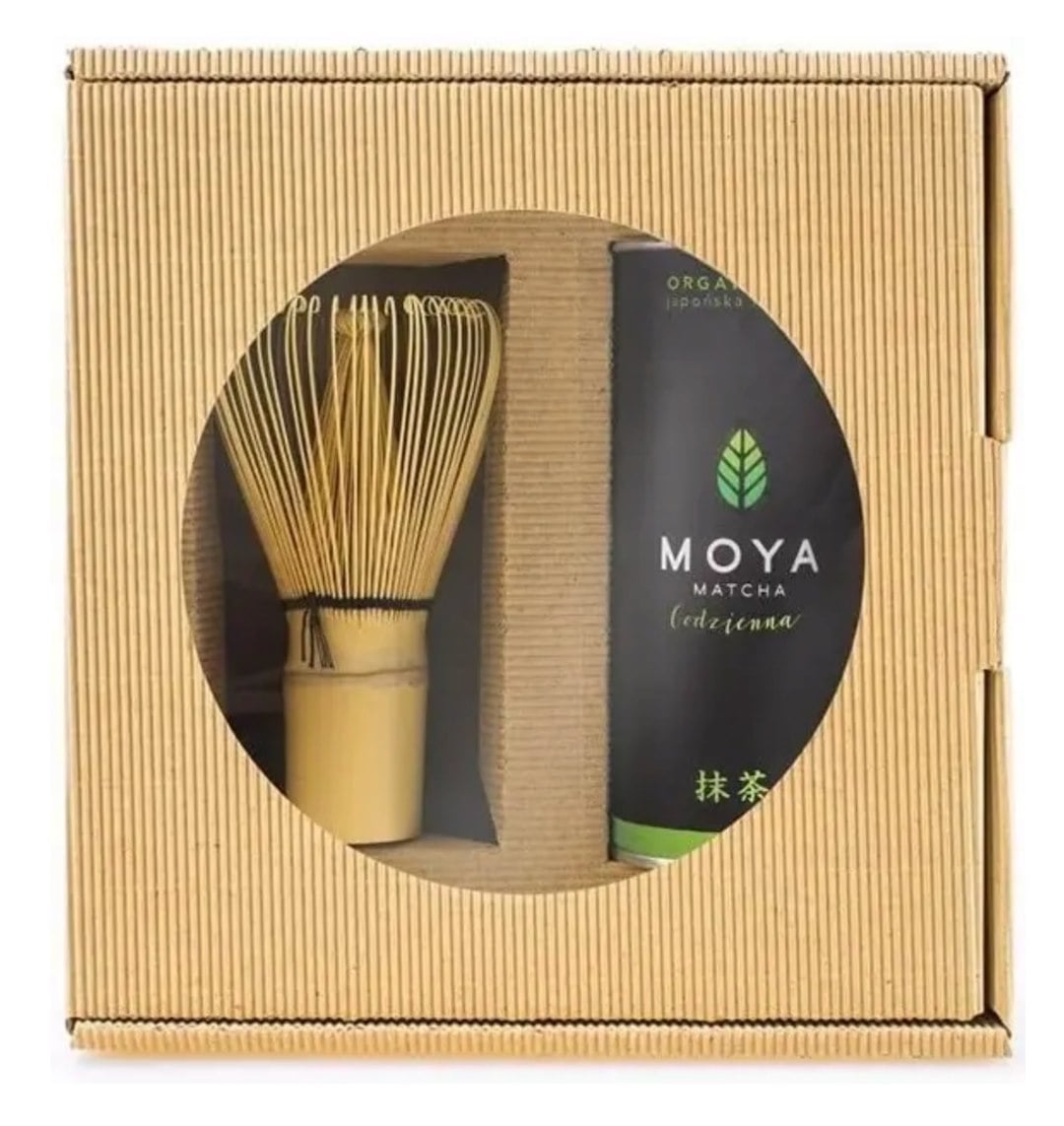 Moya Matcha Sada matcha Daily japonská 30 g + bambusová metlička chasen