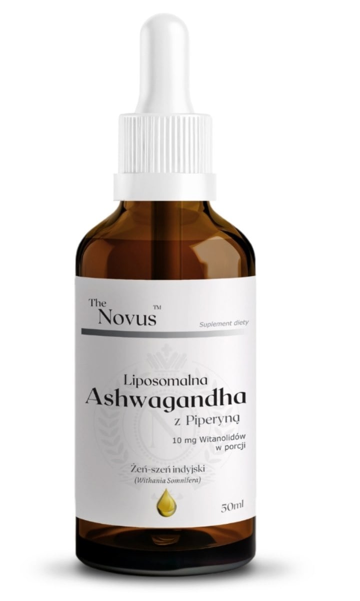 The Novus Lipozomálna ašvaganda s piperínom kvapky 50 ml