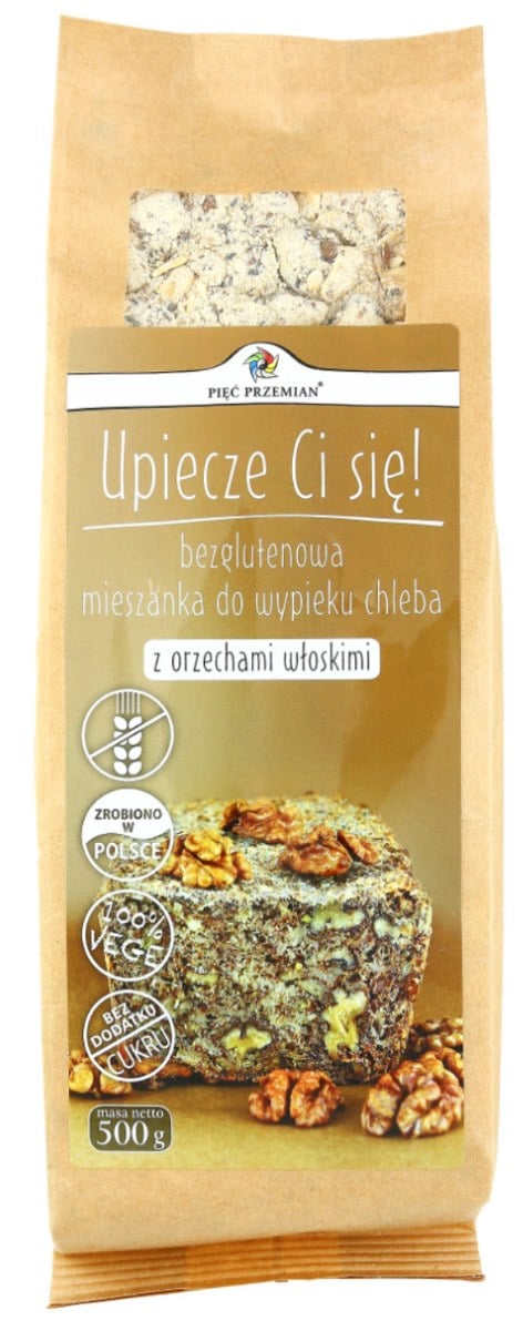 Pięć Przemian Zmes na bezlepkový chlieb s vlašskými orechmi 500 g